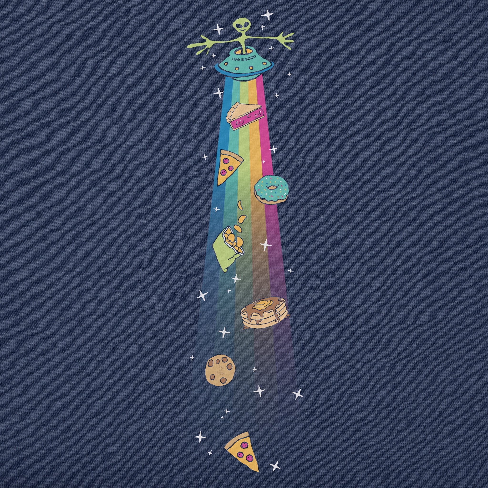 Kids Beam Up the Snacks Long Sleeve Crusher Tee