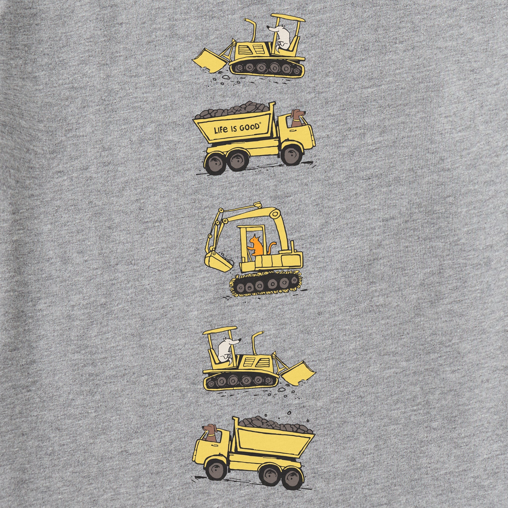 Kids Construction Crew Pals Long Sleeve Crusher Tee