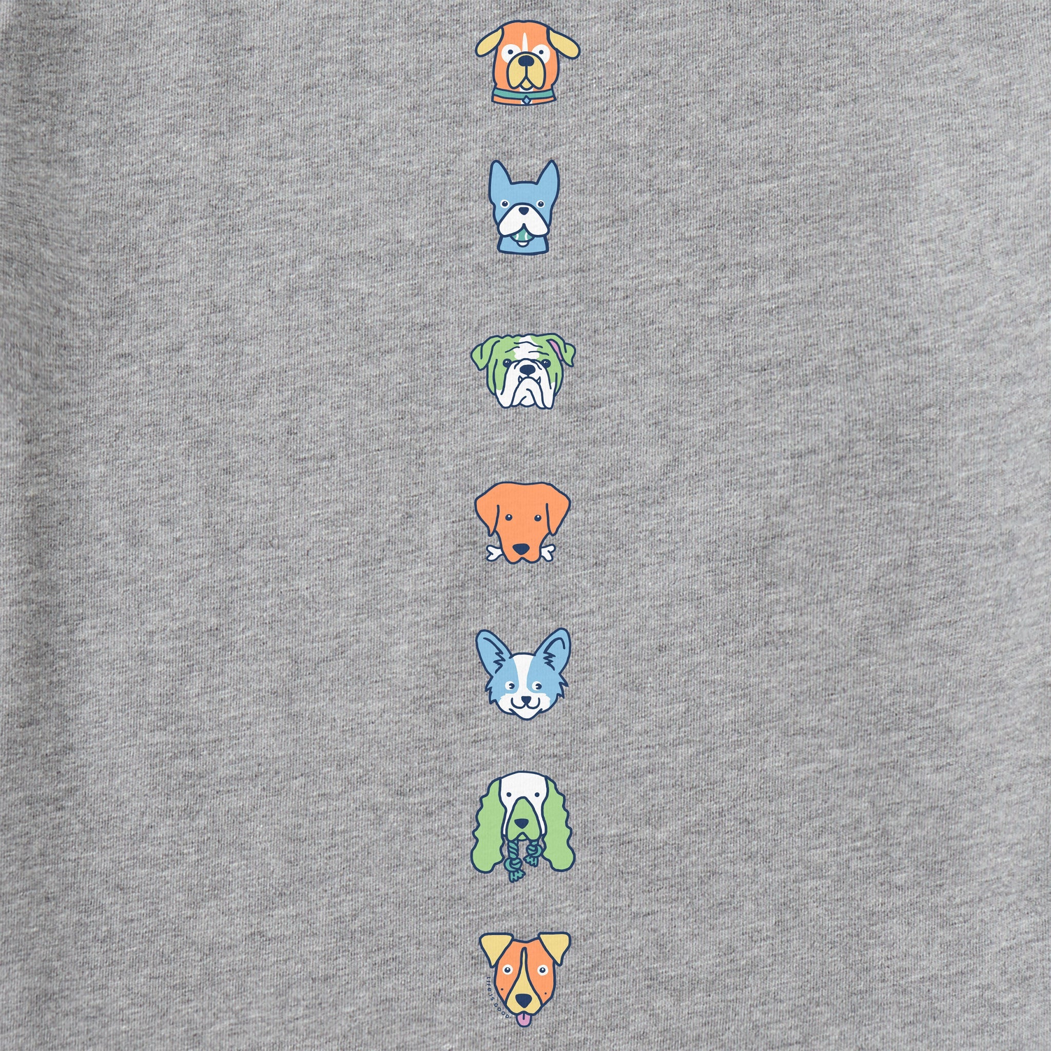 Kids Pups Party Long Sleeve Crusher Tee