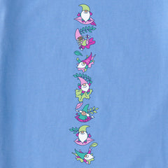 Women's Falling Gnome Leaves Long Sleeve Crusher Tee