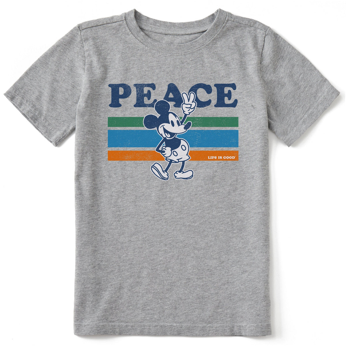Kids Peace Willie Stripes Short Sleeve Crusher Tee