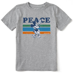 Kids Peace Willie Stripes Short Sleeve Crusher Tee