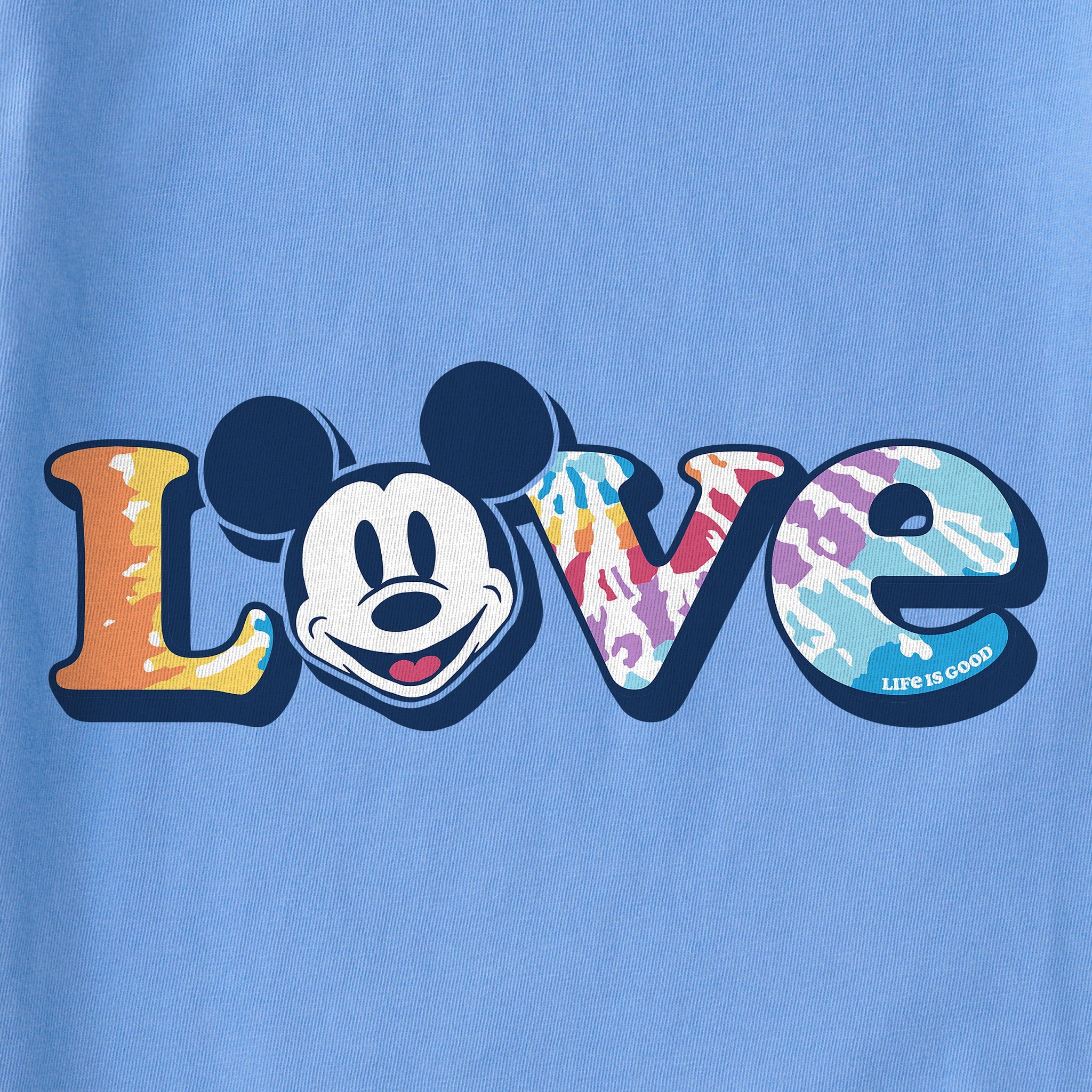 Kids Love Tie Dye Willie Short Sleeve Crusher Tee