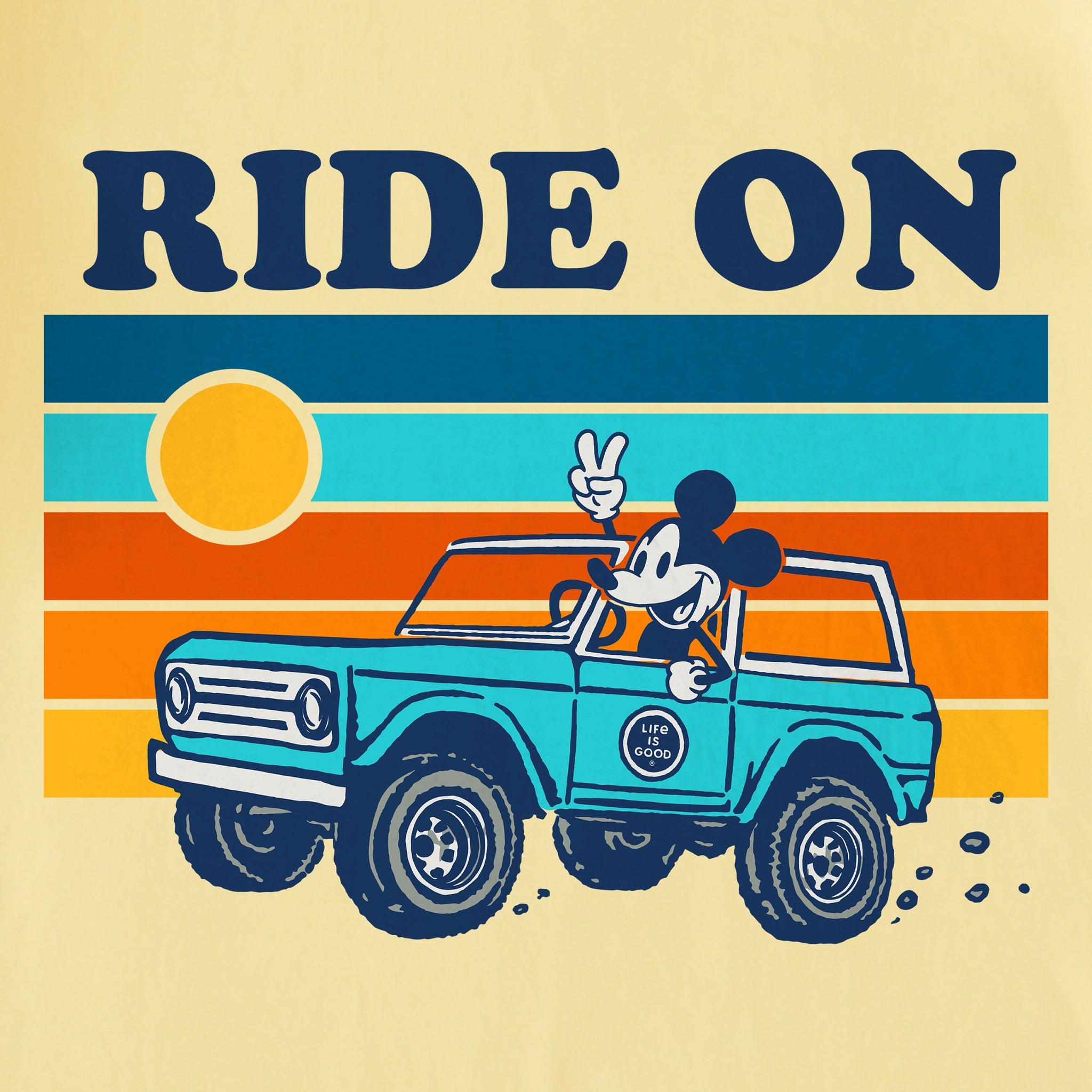 Men's Ride On Willie Stripes Short Sleeve Tee
