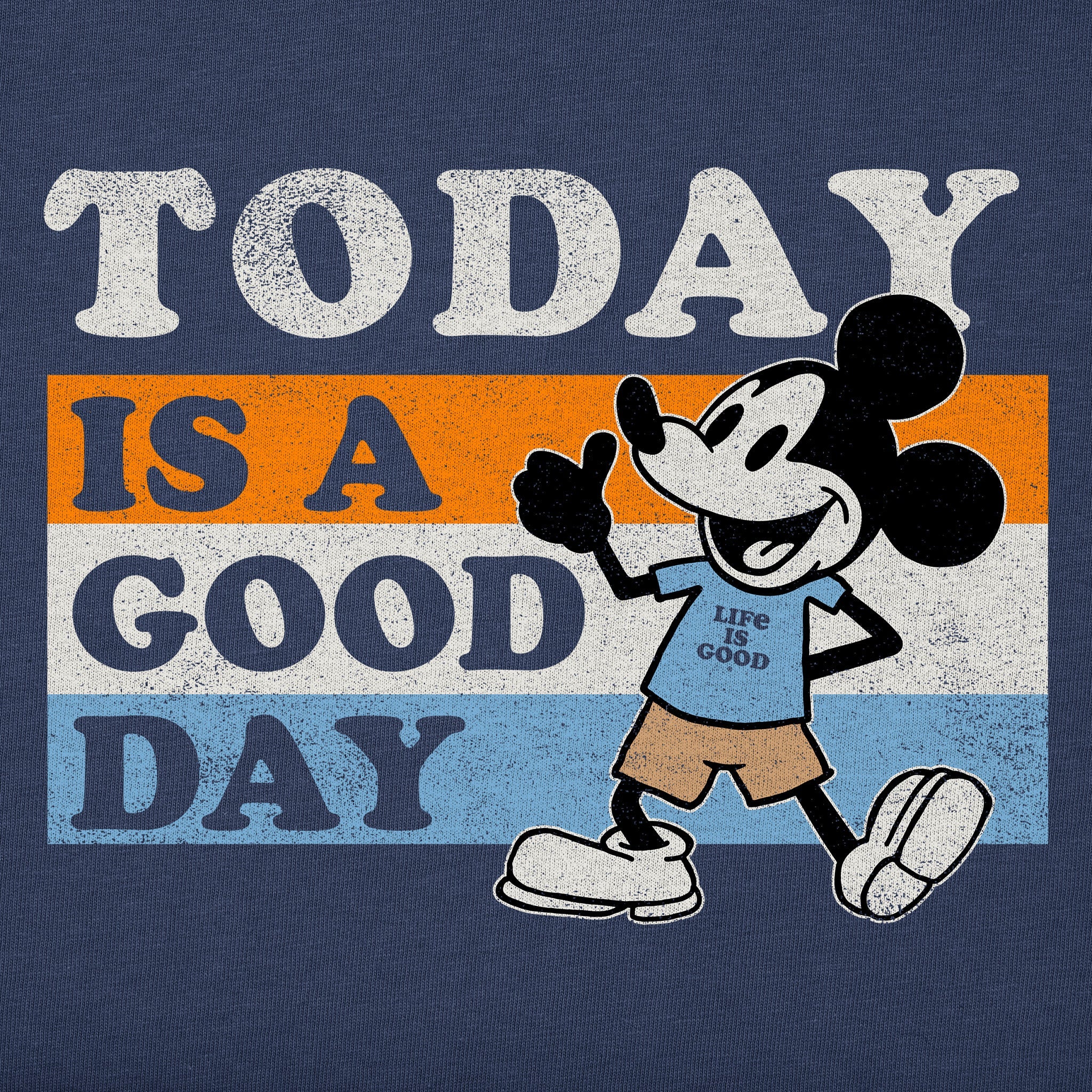 Men's Today is a Good Day Will Stripes Simply True Fleece Crew