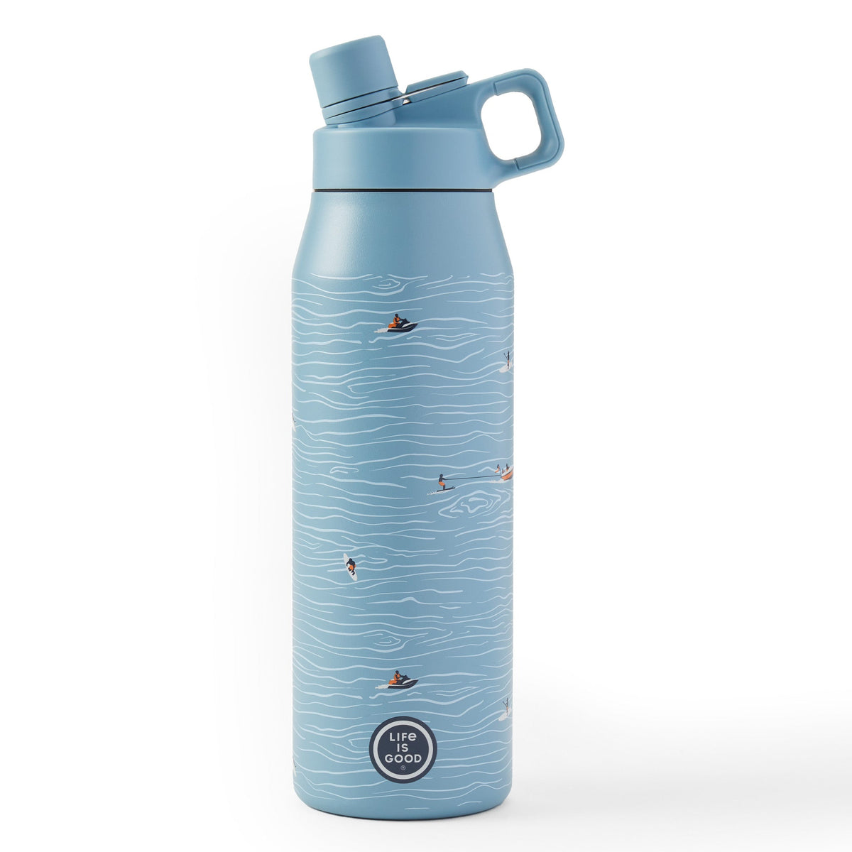 Adult Unisex Water Sports Pattern 32 oz. Twist Top Bottle