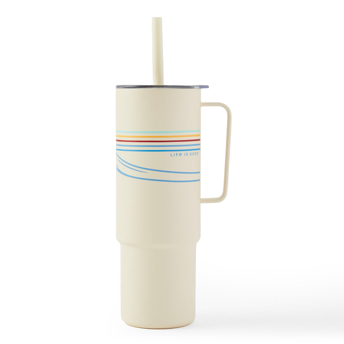 Adult Unisex Wave Stripe 32 oz. Cup and Straw