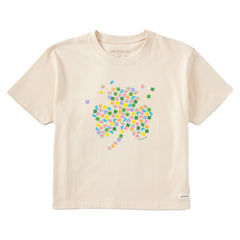 Women's Charmed Clover Short Sleeve Crusher Boxy Tee