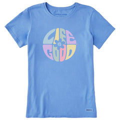 Women's Daisy Circle Psychedelic Short Sleeve Tee
