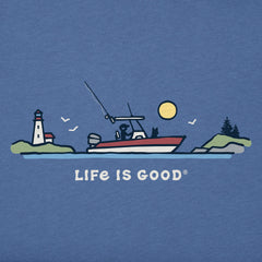 Men's Fishing Boat Vista Short Sleeve Tee