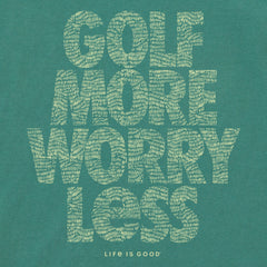 Men's Wordsmith Bold Golf More Short Sleeve Crusher Tee
