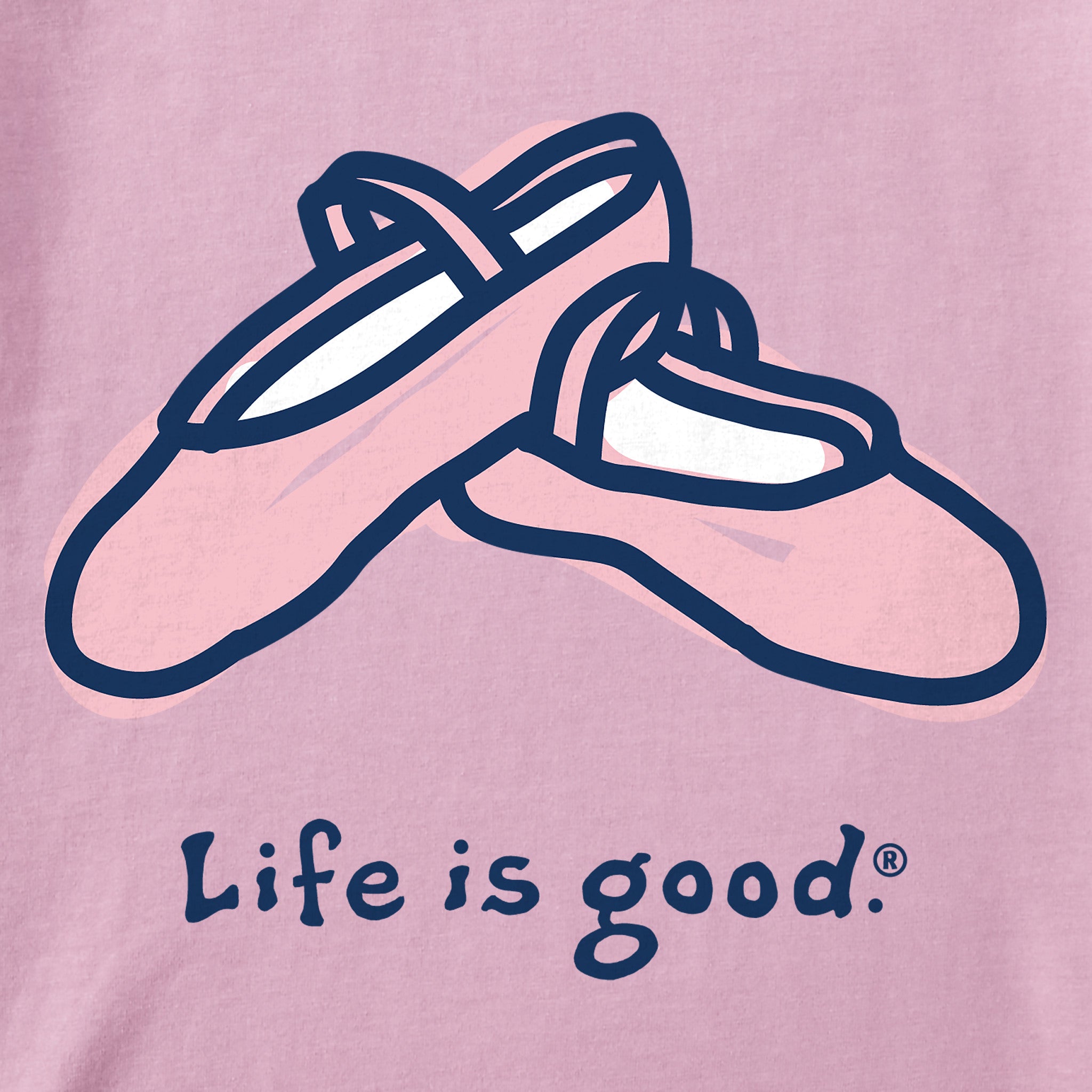 Kids Ballet Slippers Short Sleeve Crusher Tee
