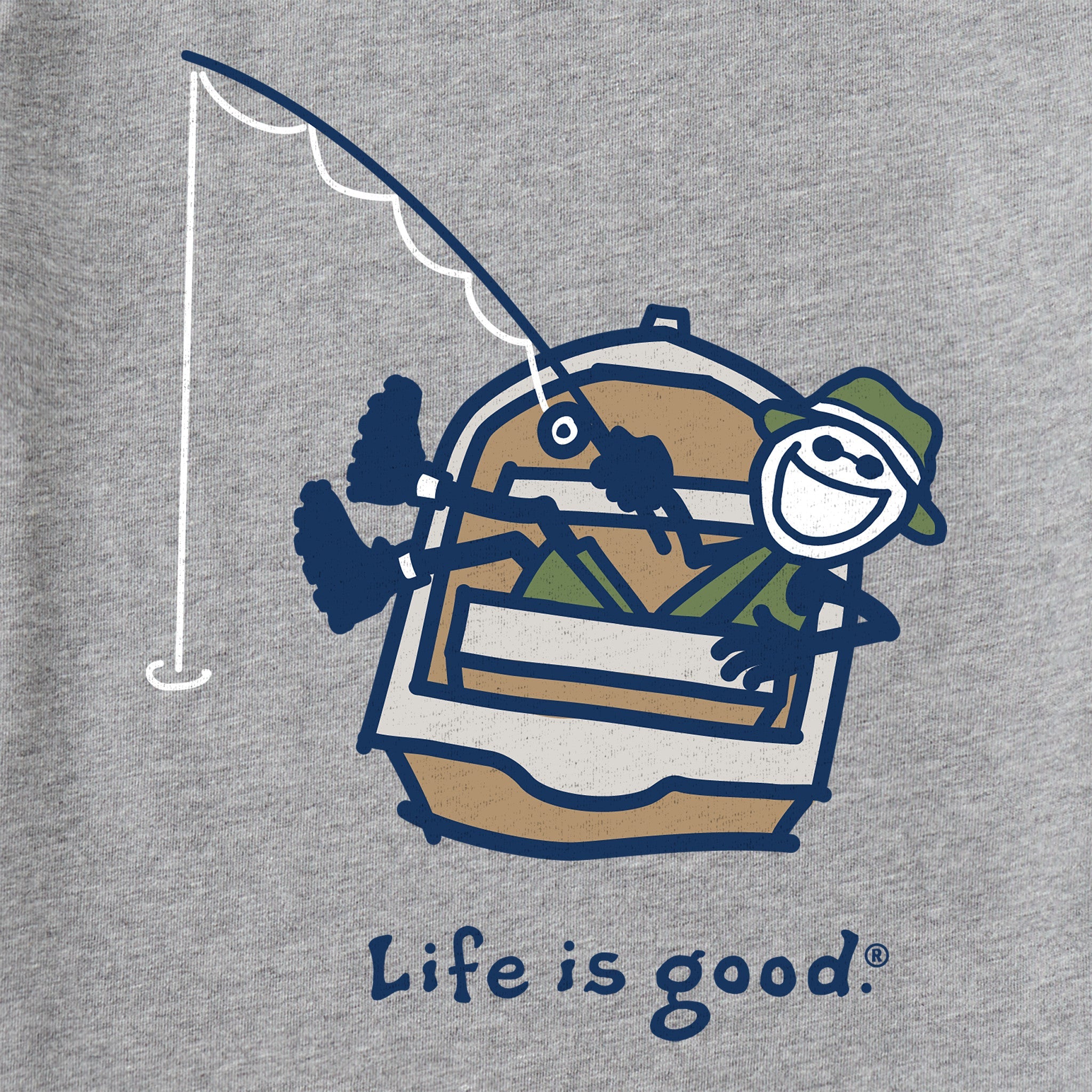 Men's Fishing Jake Short Sleeve Crusher Tee
