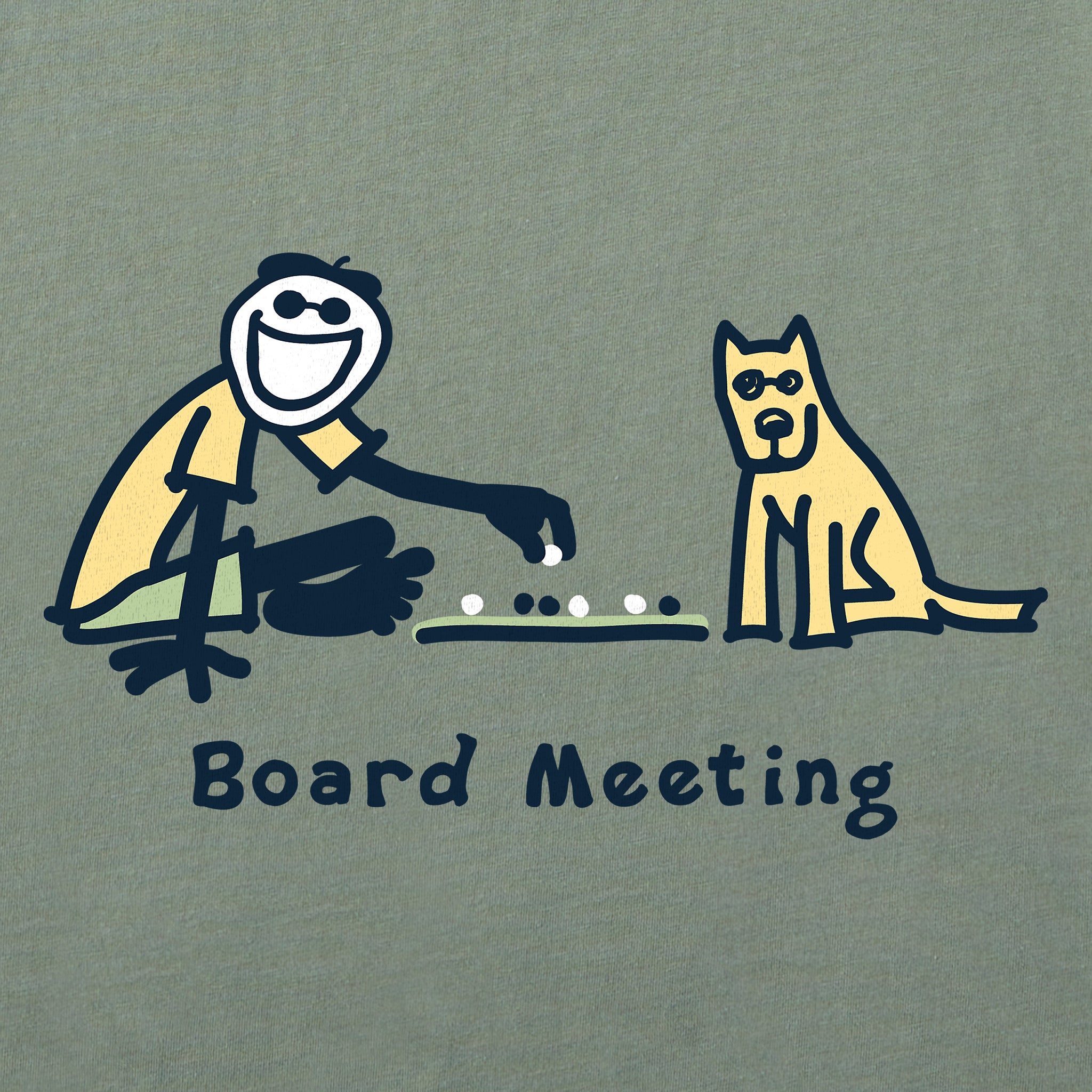 Men's Jake & Rocket Board Meeting Short Sleeve Crusher Tee