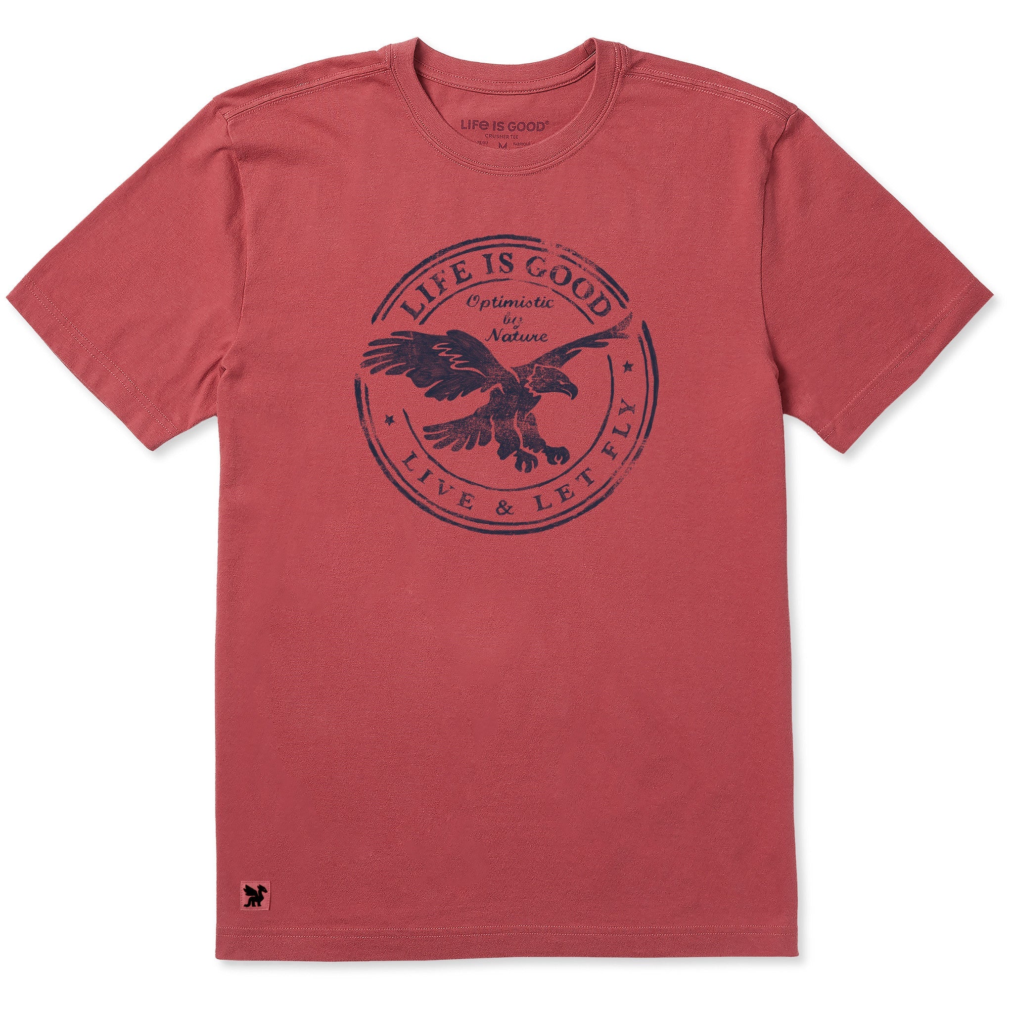 Men's Live and Let Fly Eagle Short Sleeve Crusher Tee