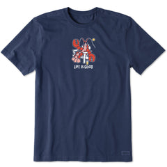 Men's Lobster Adirondack Short Sleeve Crusher Tee