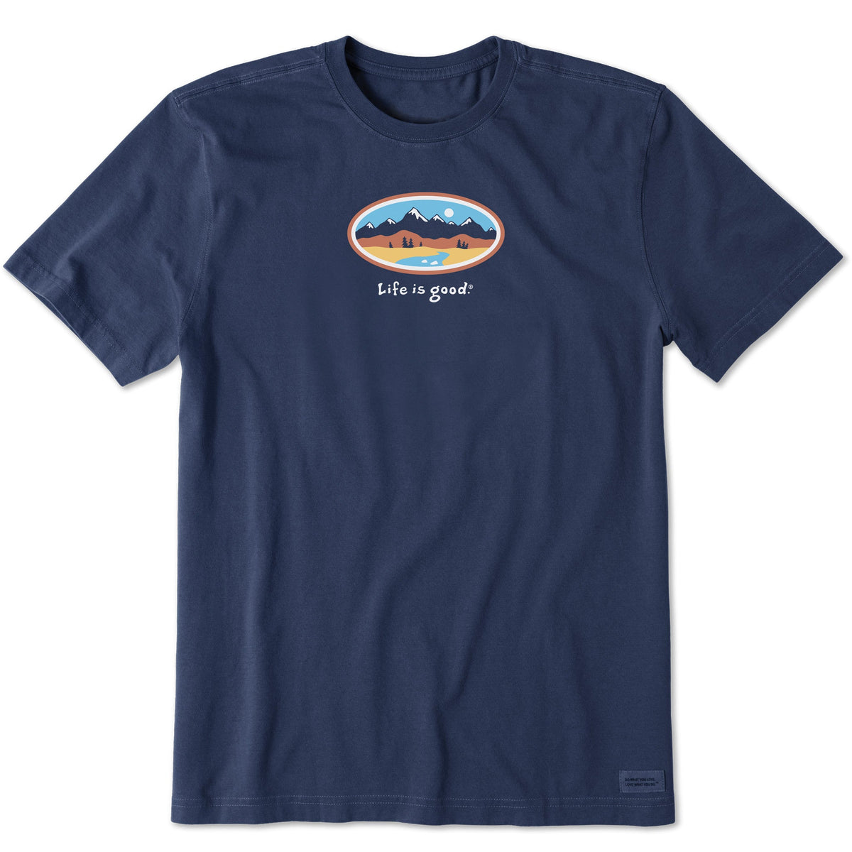 Men's Mountain Scene Oval Short Sleeve Crusher Tee