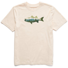 Men's Scenic Pines and Mountain Fish Short Sleeve Crusher Tee