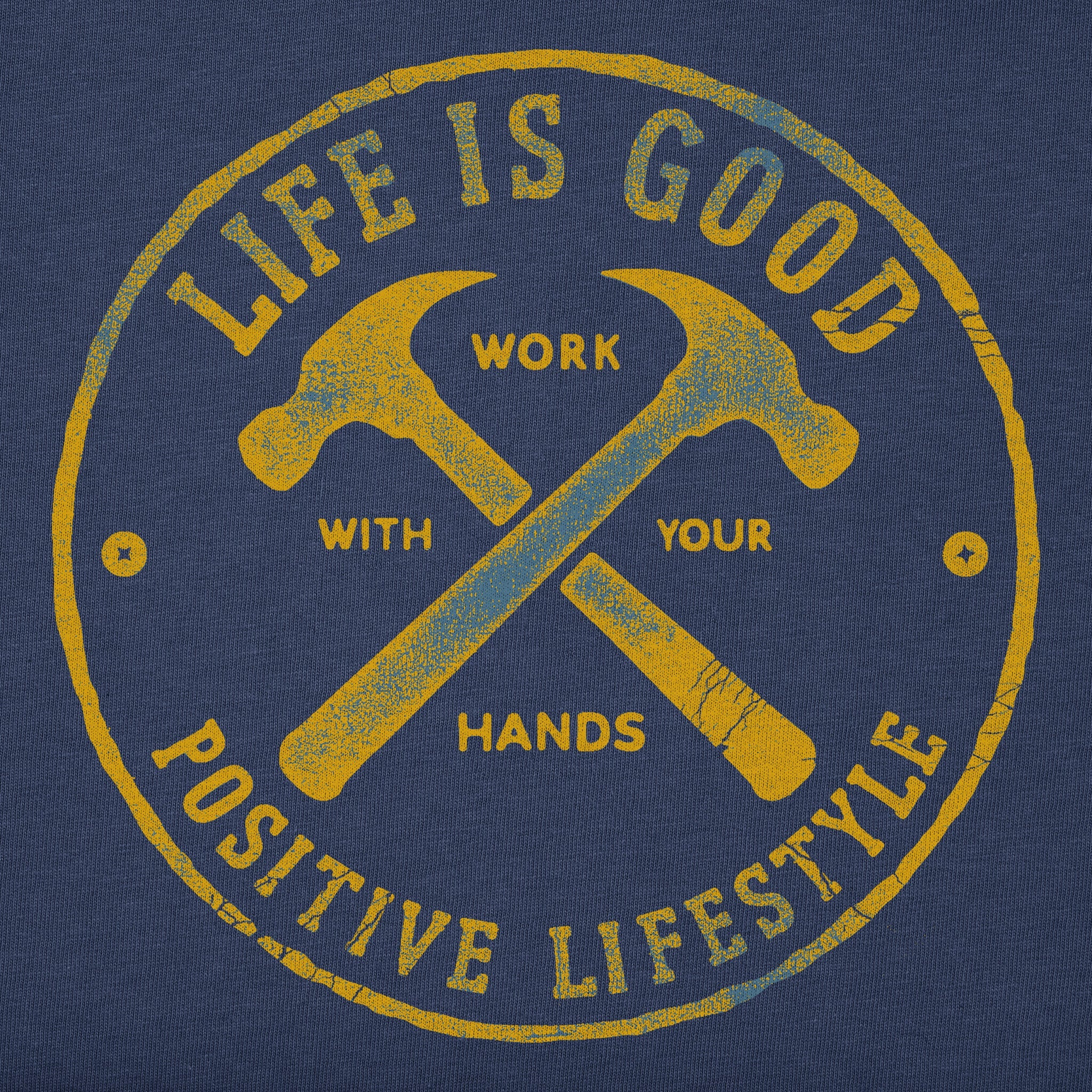 Men's Work With Your Hands Hammers Short Sleeve Crusher Tee