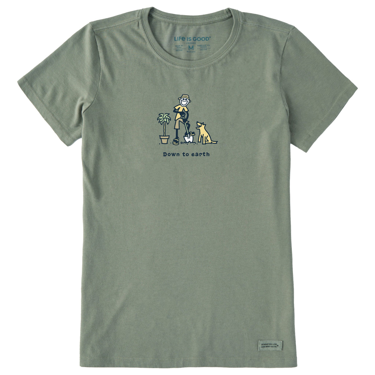 Women's Jake & Rocket Down to Earth Short Sleeve Crusher Tee