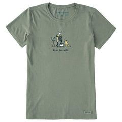 Women's Jake & Rocket Down to Earth Short Sleeve Crusher Tee