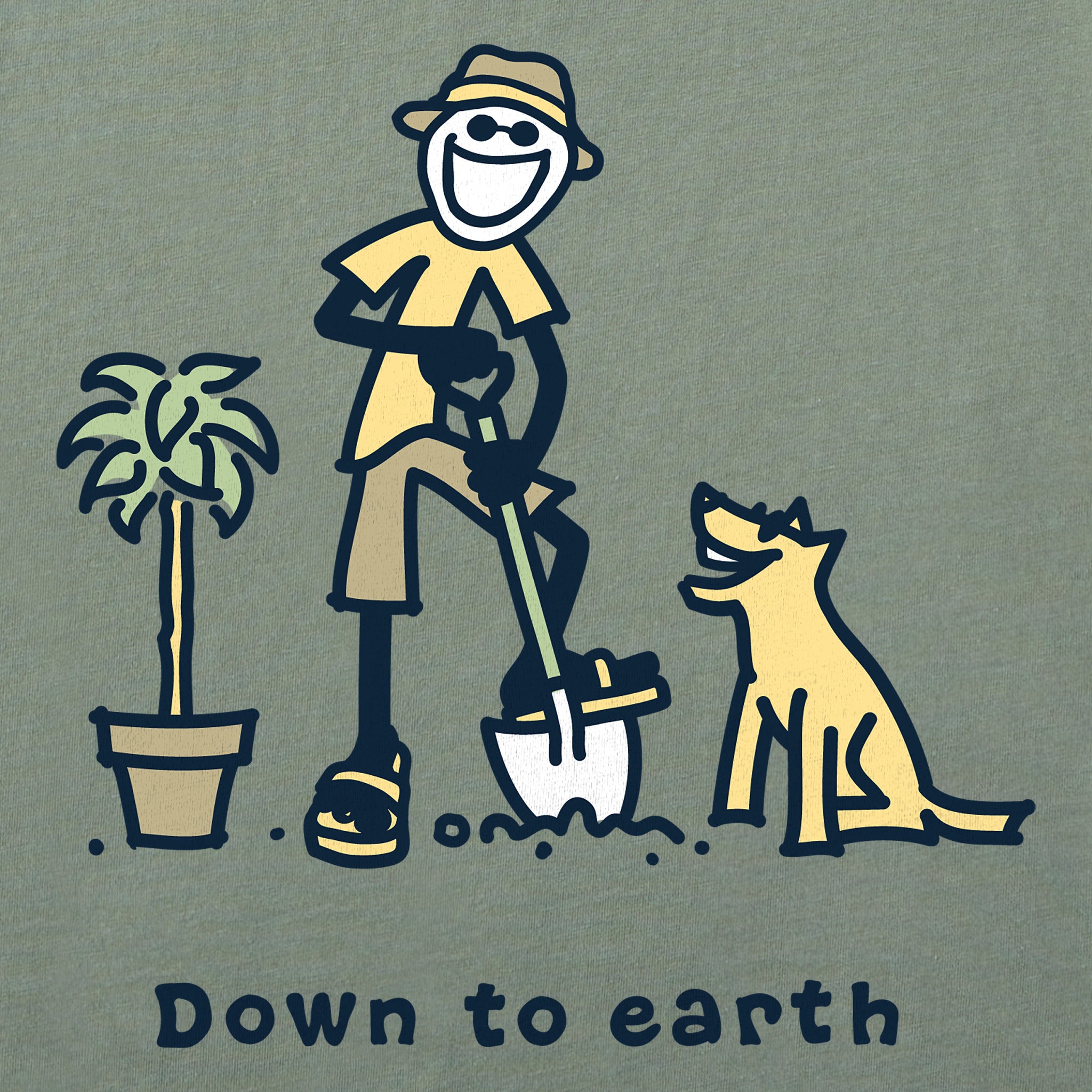 Women's Jake & Rocket Down to Earth Short Sleeve Crusher Tee