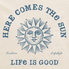 Women's Crafty Here Comes the Sun Short Sleeve Crusher Boxy Tee