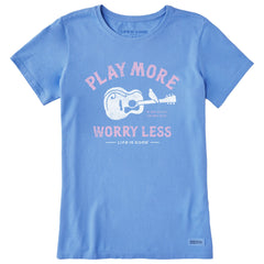 Women's Guitar Play More Short Sleeve Tee