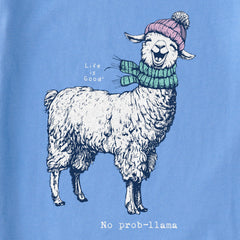 Kids No Prob-llama Long Sleeve Crusher Tee