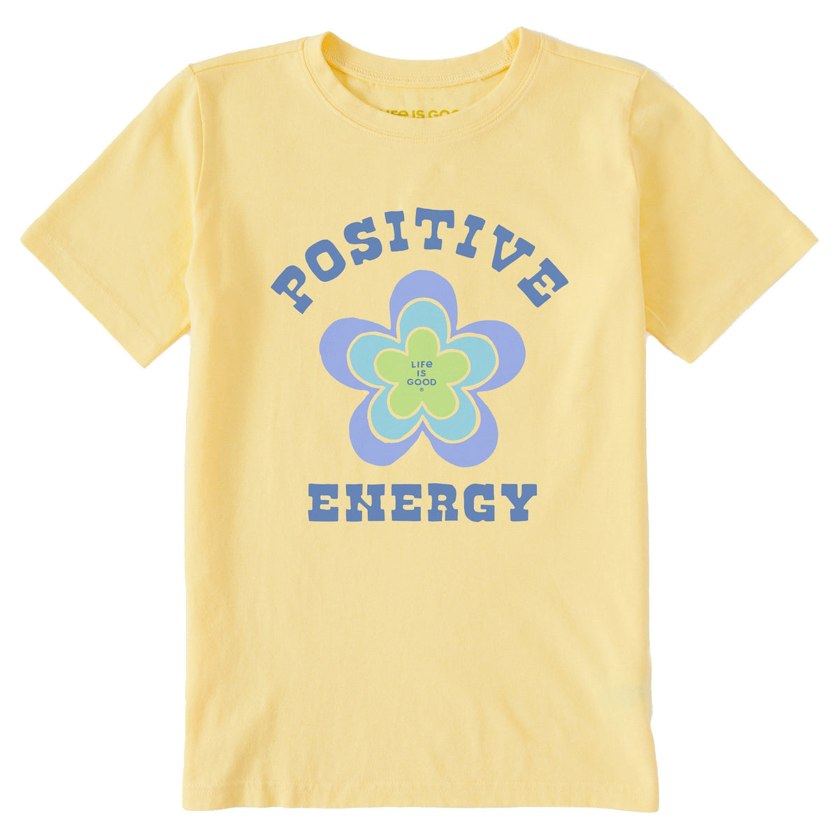 Kids Positive Energy Nesting Flowers Short Sleeve Crusher Tee
