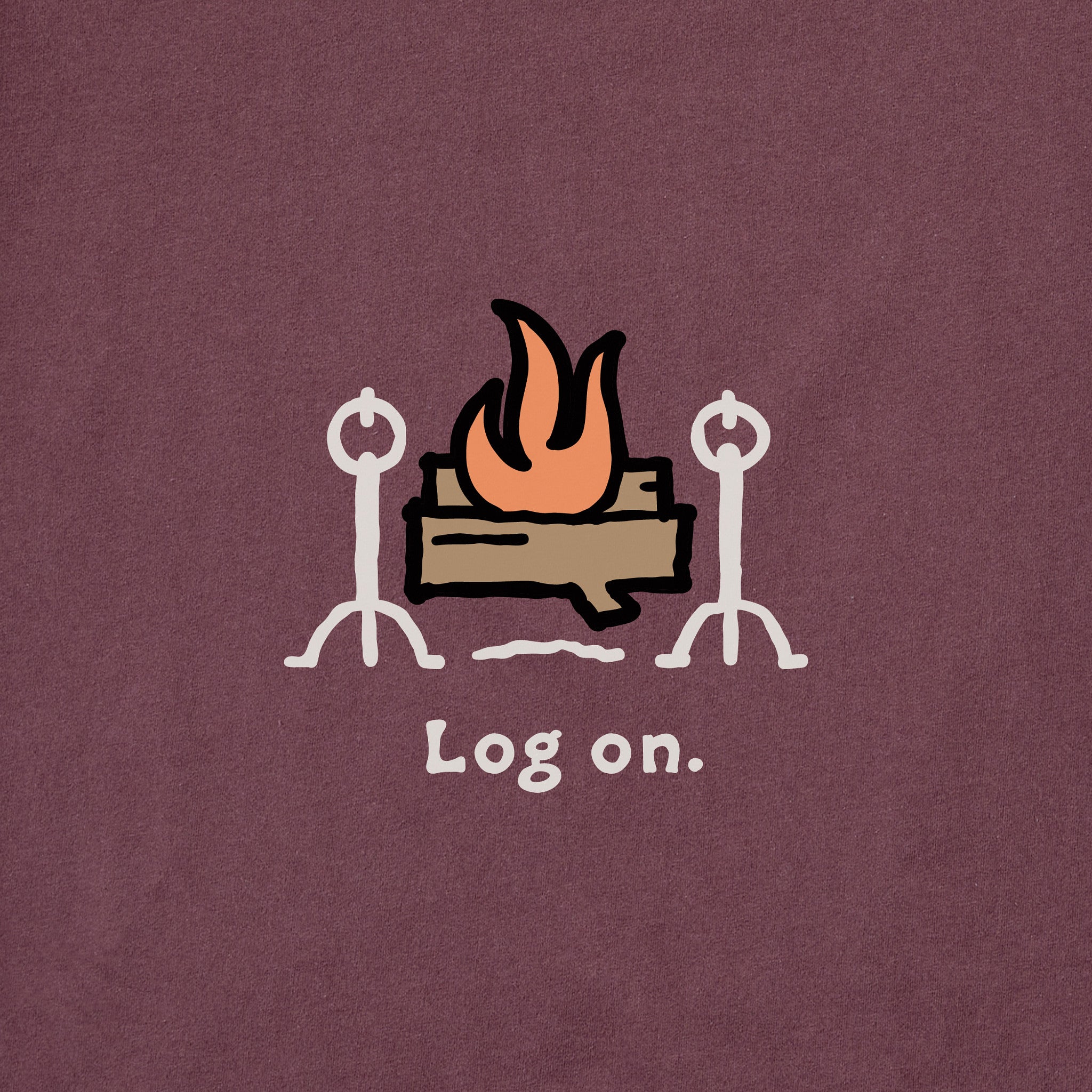 Men's Log On Long Sleeve Crusher Tee