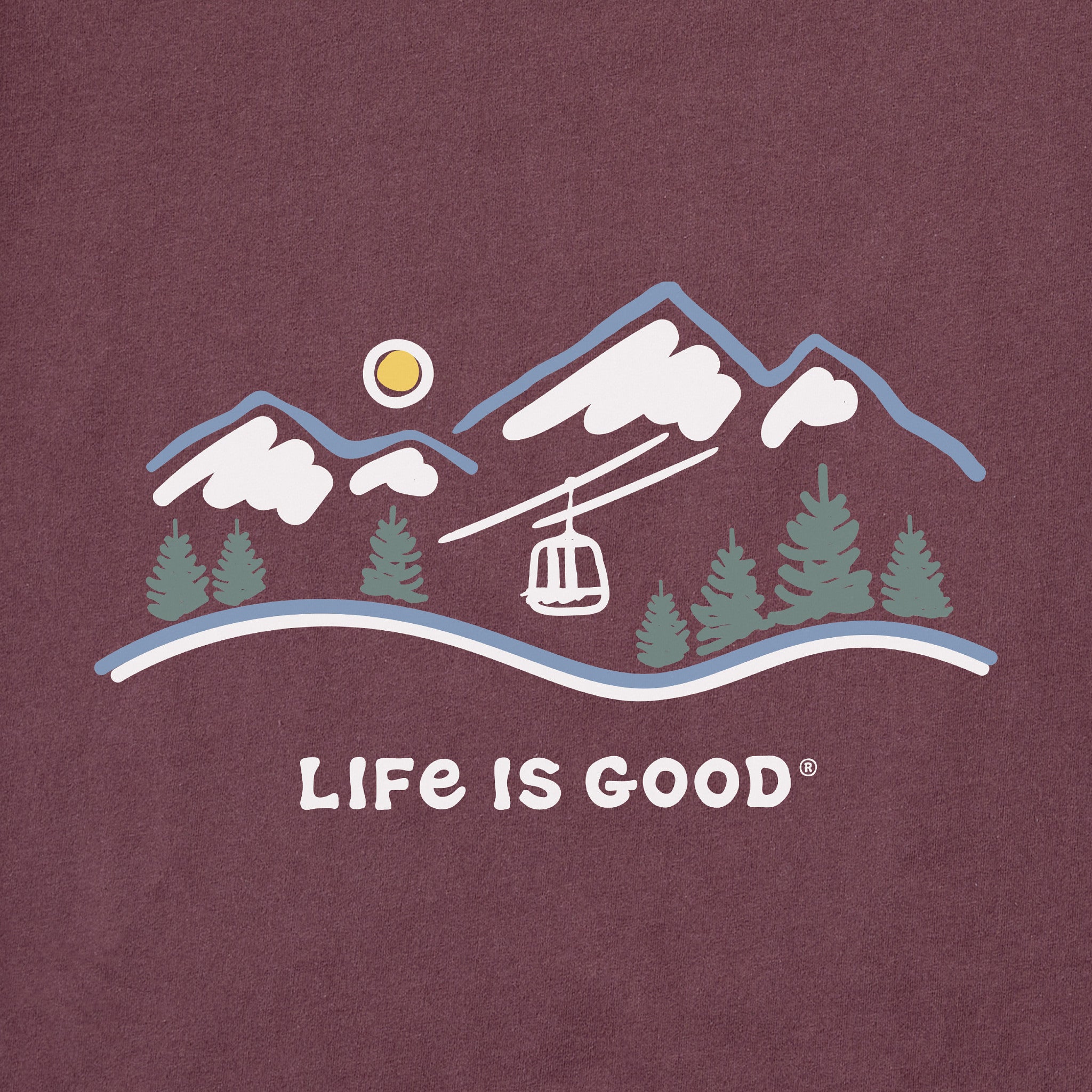 Men's Ski Lift Vista Long Sleeve Crusher Tee
