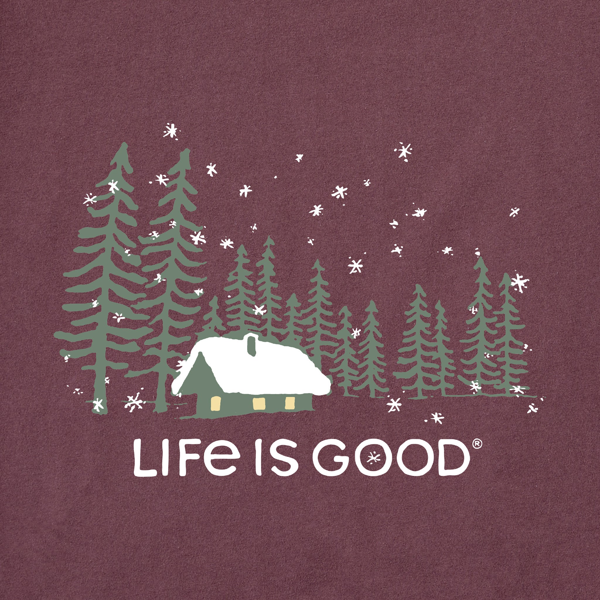 Men's Snowy Evening Long Sleeve Tee