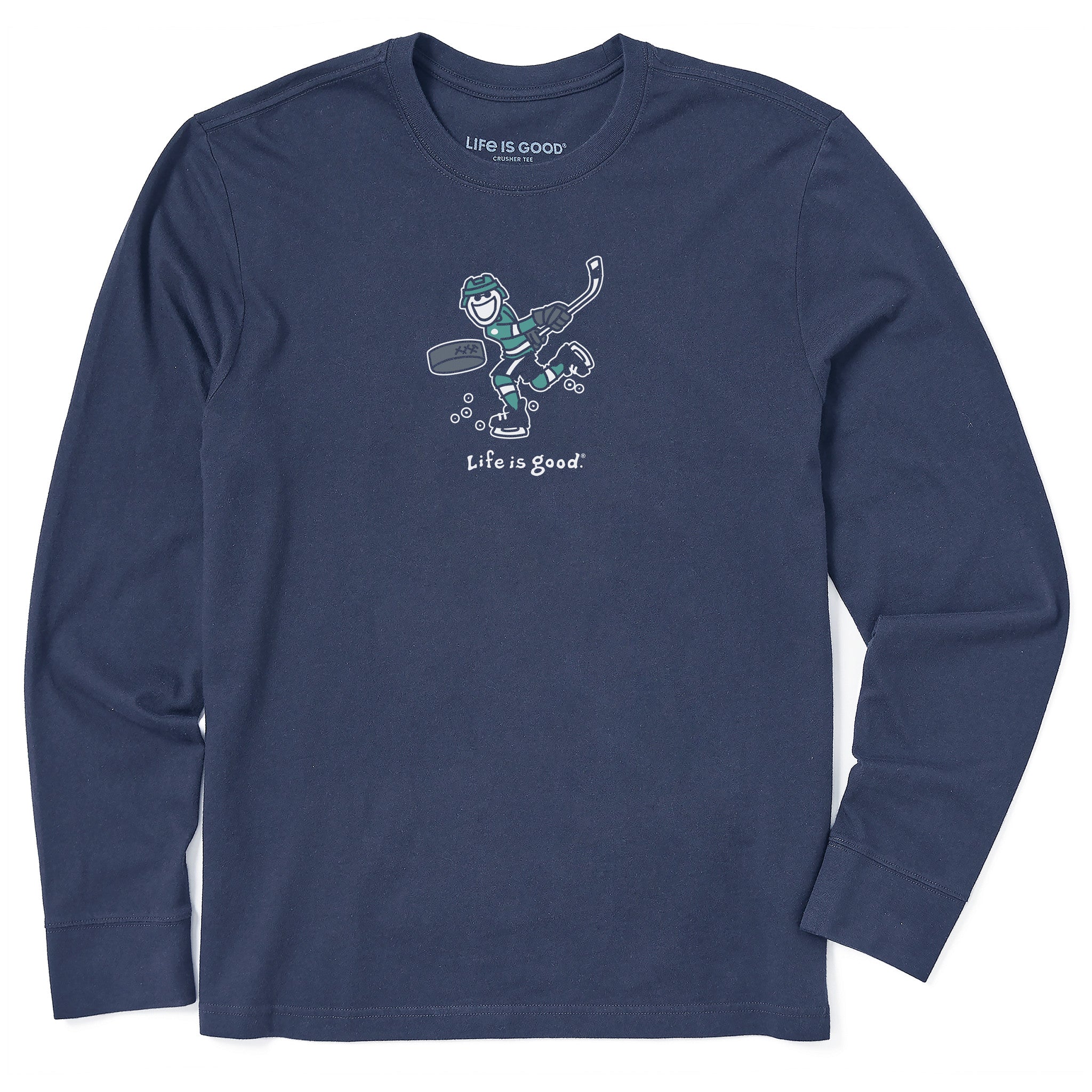 Men's Jake Slap Shot Long Sleeve Crusher Tee