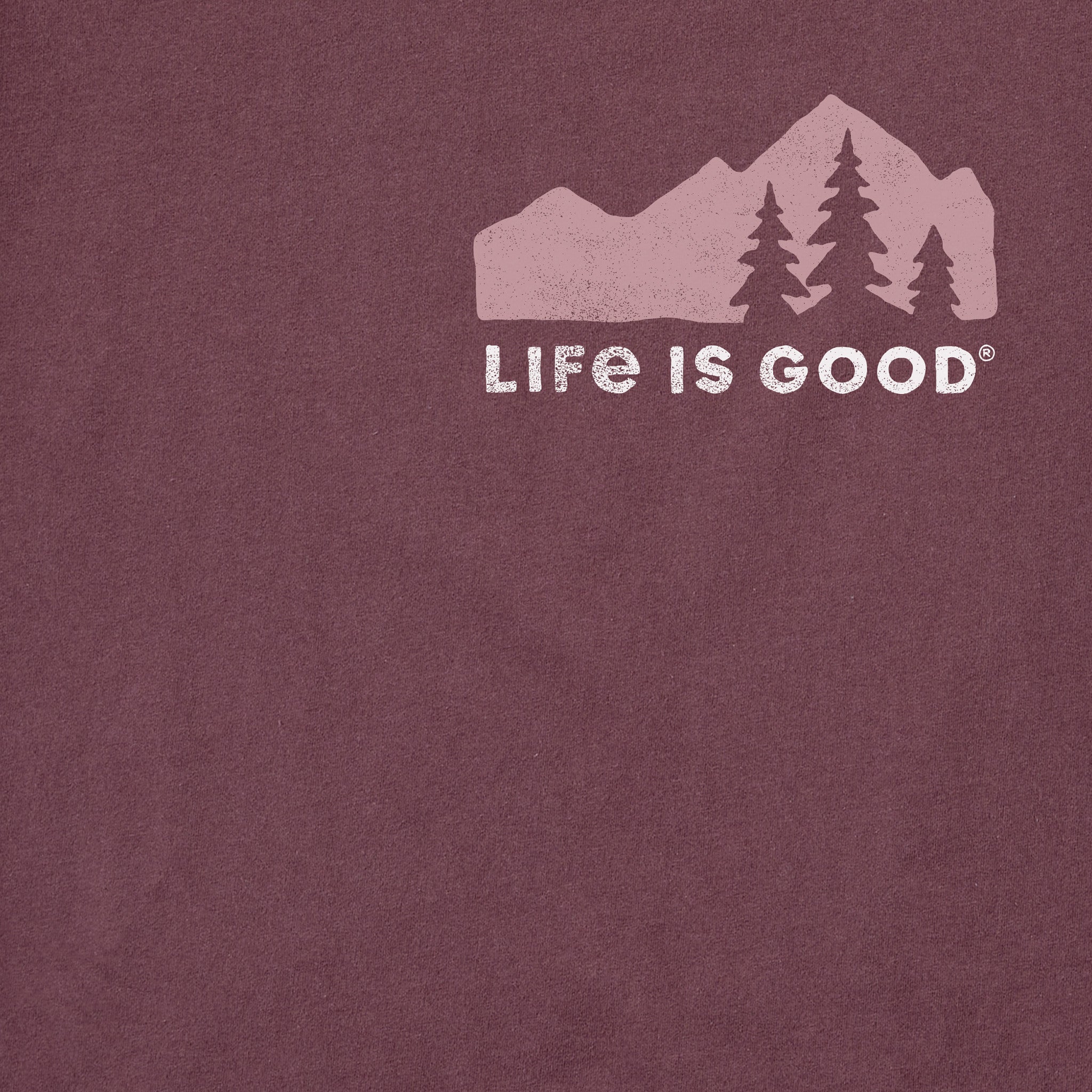 Men's Mountain Silhouette Long Sleeve Crusher Tee