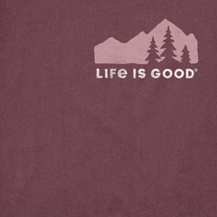 Men's Mountain Silhouette Long Sleeve Crusher Tee