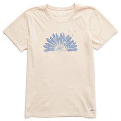 Women's Fineline Daisy Short Sleeve Crusher Tee