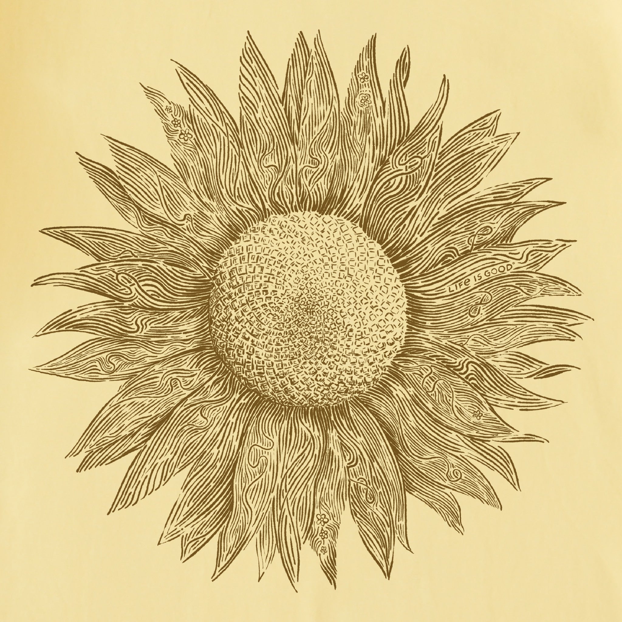 Women's Fineline Sunflower Short Sleeve Tee