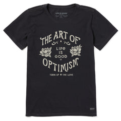 Women's Art of Optimism Peonies Short Sleeve Tee
