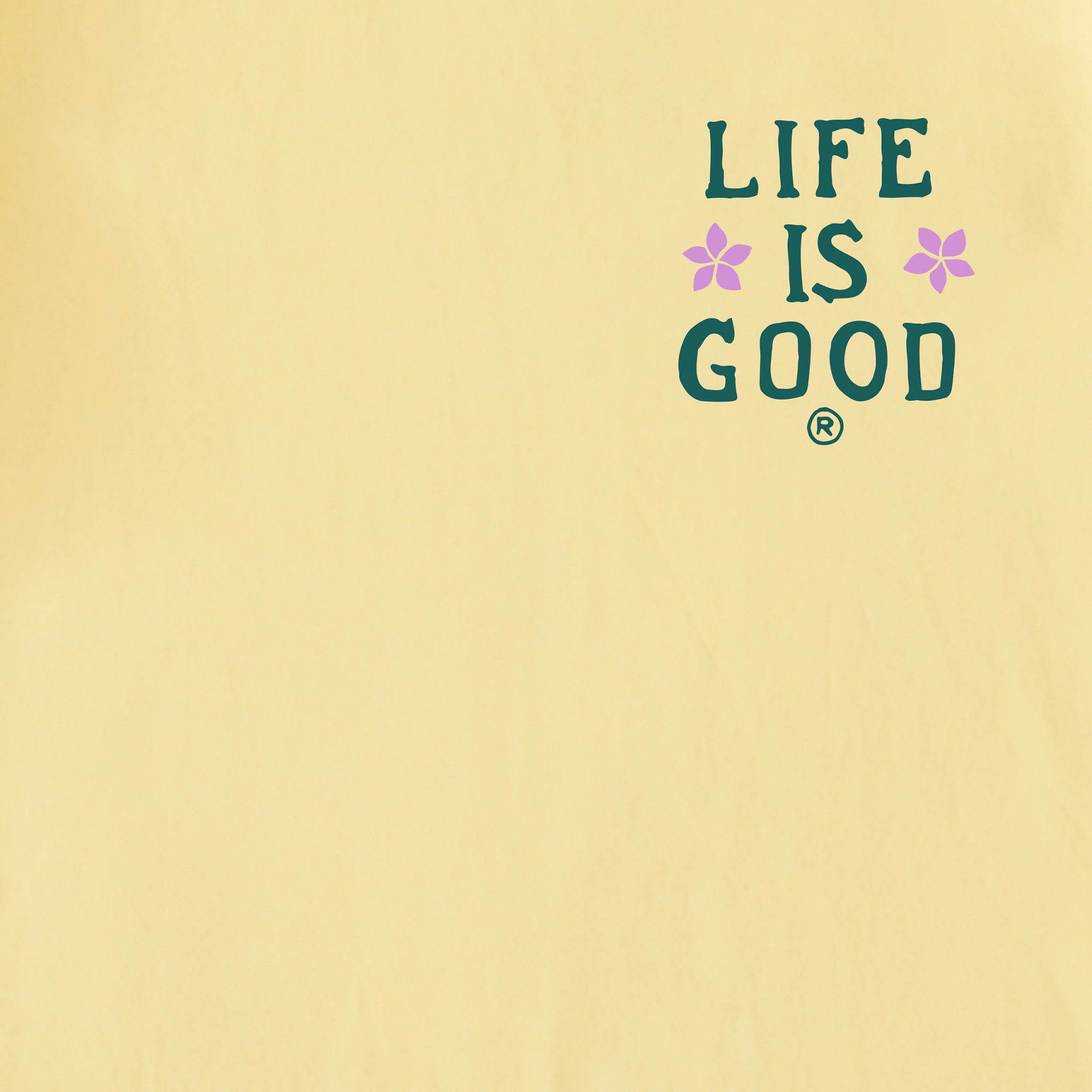 Women's Just Add Water Beachy Flowers Short Sleeve Tee