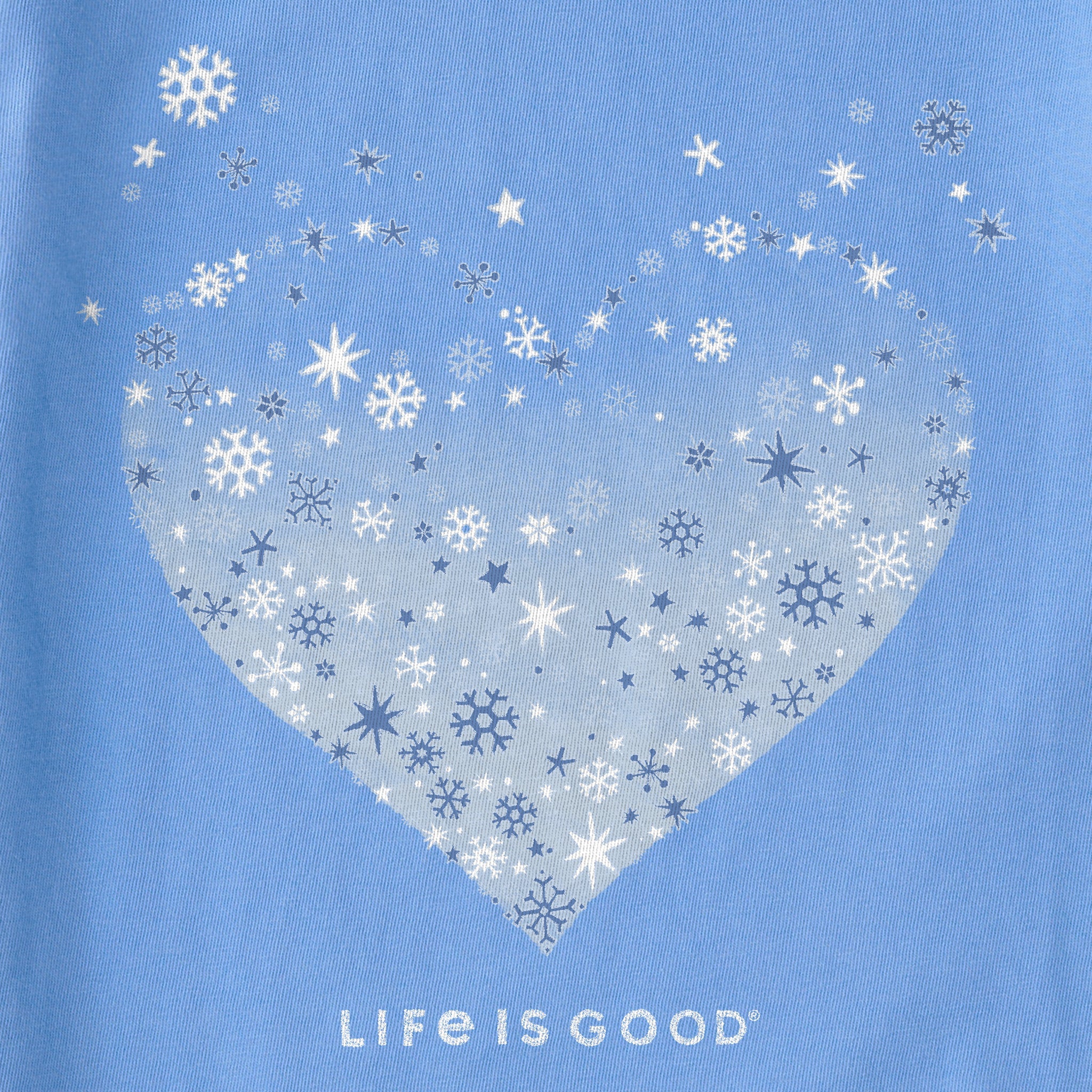 Women's Heart of Snow Long Sleeve Crusher Vee