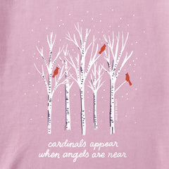 Women's Cardinals Appear Birch Trees Long Sleeve Crusher Tee