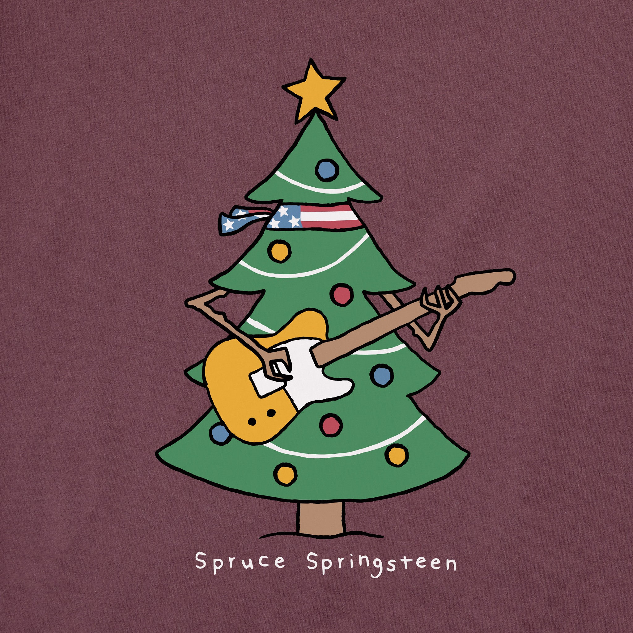 Men's Spruce Springsteen Long Sleeve Crusher Tee