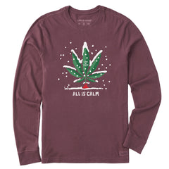 Men's All is Calm Long Sleeve Crusher Tee