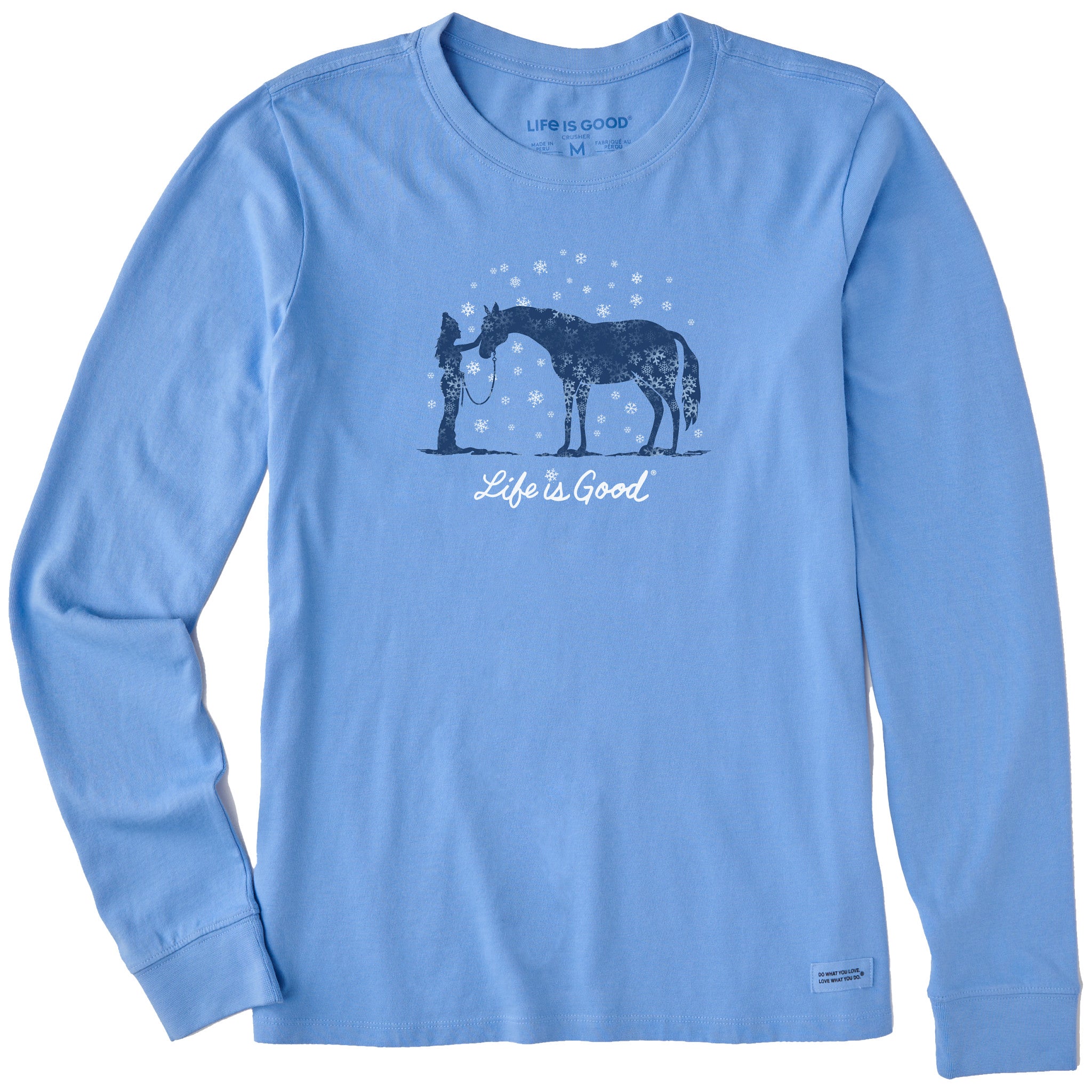 Women's Holiday Horse Long Sleeve Crusher Tee