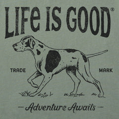 Women's Adventure Awaits Hunting Dog Short Sleeve Crusher Tee