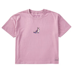 Women's Corgi Short Sleeve Crusher Boxy Tee