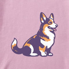 Women's Corgi Short Sleeve Crusher Boxy Tee