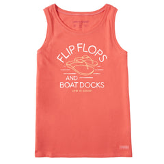 Women's Flip Flops & Boat Docks Crusher Tank