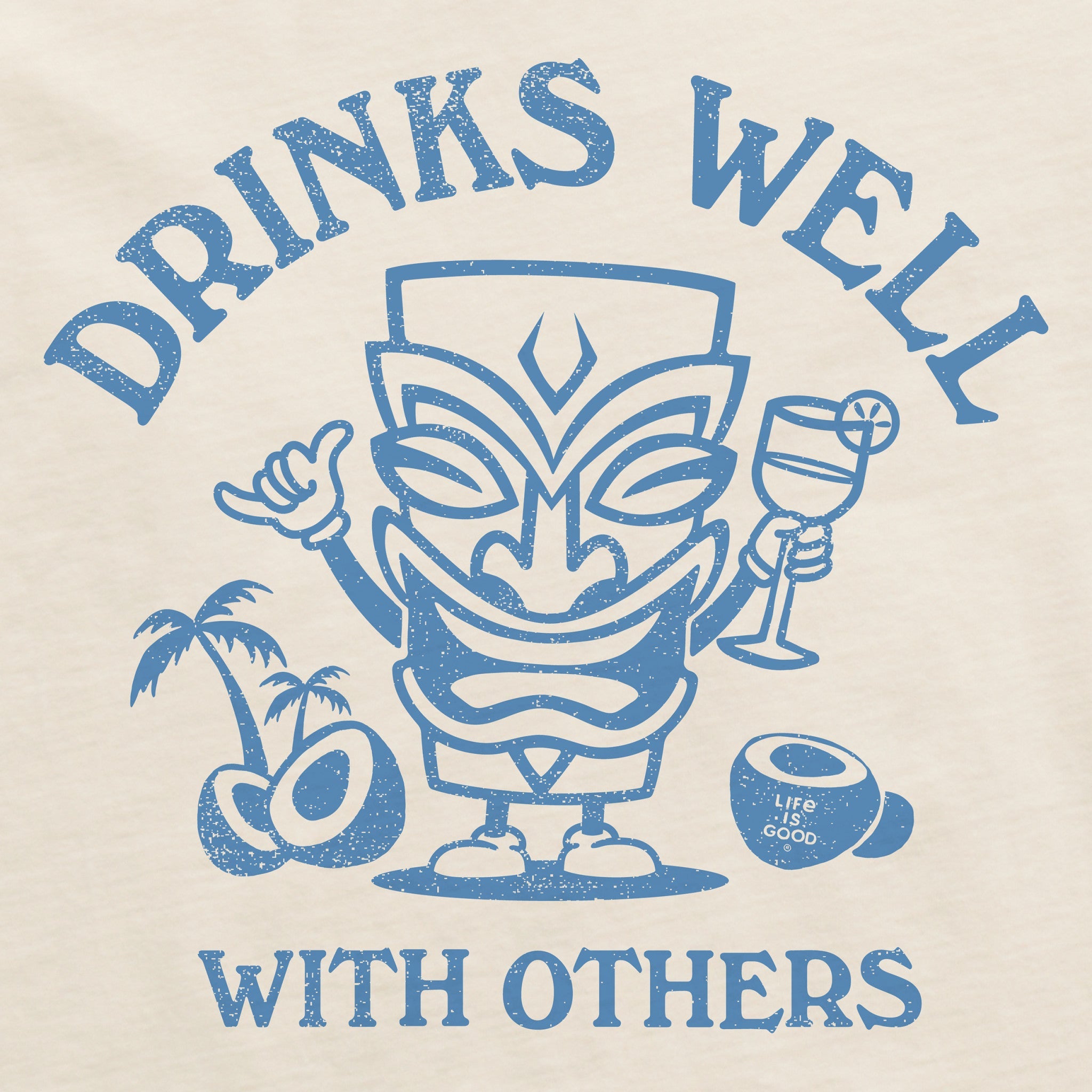 Women's Drinks Well Tiki Short Sleeve Crusher Boxy Tee